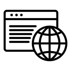 Webpage Outline Icon