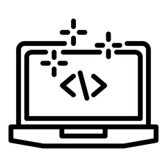 Clean Code Outline Icon