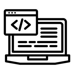 Coding Outline Icon