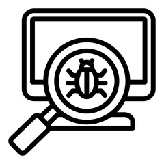 Software Testing Outline Icon