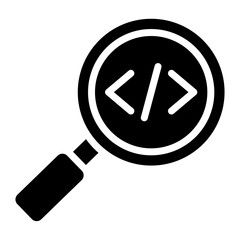 Code Review Glyph Icon