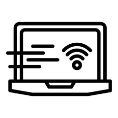 Fast Internet Outline Icon