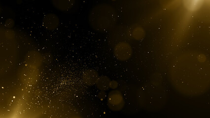 Particles abstract gold event awards trailer titles cinematic concert openers luxury celebration background © xleviathanx