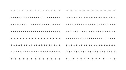 イラスト素材：ライン素材のあしらい　手書きのシンプルでかわいい罫線. simple hand draw borders