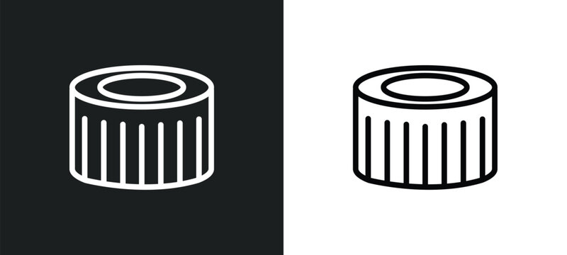 zoetrope icon isolated in white and black colors. zoetrope outline vector icon from cinema collection for web, mobile apps and ui.