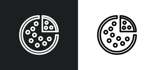 italian icon isolated in white and black colors. italian outline vector icon from food collection for web, mobile apps and ui.