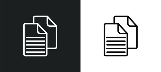 document icon isolated in white and black colors. document outline vector icon from gdpr collection for web, mobile apps and ui.
