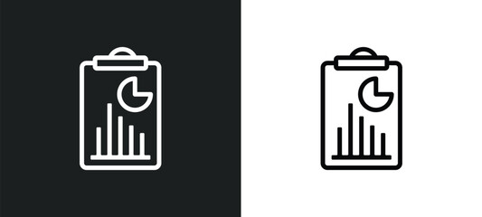 marketing plan icon isolated in white and black colors. marketing plan outline vector icon from general collection for web, mobile apps and ui.