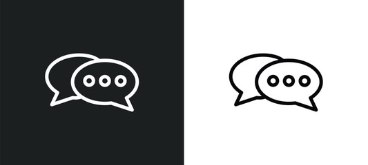 message app icon isolated in white and black colors. message app outline vector icon from general collection for web, mobile apps and ui.
