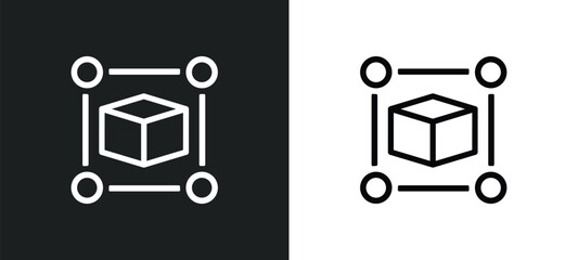 model preparation icon isolated in white and black colors. model preparation outline vector icon from general collection for web, mobile apps and ui.