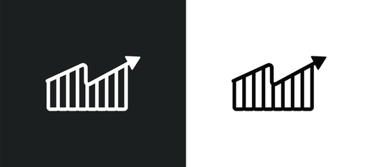 business performance icon isolated in white and black colors. business performance outline vector icon from general collection for web, mobile apps and ui.