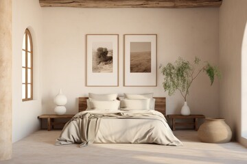 comfy modern bedroom, generative ai