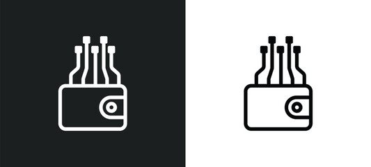digital banking icon isolated in white and black colors. digital banking outline vector icon from general collection for web, mobile apps and ui.