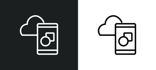 digital product icon isolated in white and black colors. digital product outline vector icon from general collection for web, mobile apps and ui.