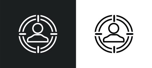 direct marketing icon isolated in white and black colors. direct marketing outline vector icon from general collection for web, mobile apps and ui.