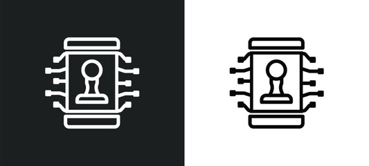 ecommerce strategy icon isolated in white and black colors. ecommerce strategy outline vector icon from general collection for web, mobile apps and ui.