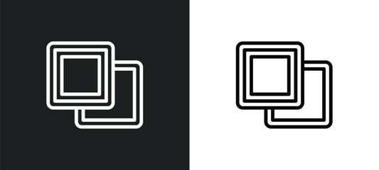 background icon isolated in white and black colors. background outline vector icon from geometric figure collection for web, mobile apps and ui.