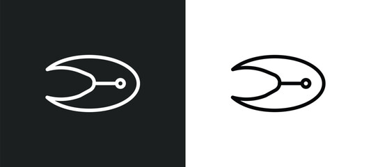 fillet icon isolated in white and black colors. fillet outline vector icon from geometry collection for web, mobile apps and ui.