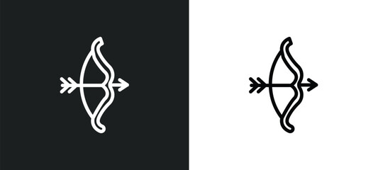 artemis icon isolated in white and black colors. artemis outline vector icon from greece collection for web, mobile apps and ui. - obrazy, fototapety, plakaty