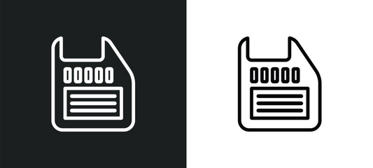 floppy disk upside down icon isolated in white and black colors. floppy disk upside down outline vector icon from hardware collection for web, mobile apps and ui.
