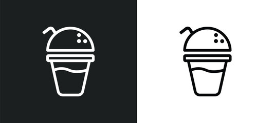 juice icon isolated in white and black colors. juice outline vector icon from health collection for web, mobile apps and ui.