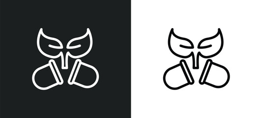bio icon isolated in white and black colors. bio outline vector icon from health collection for web, mobile apps and ui.