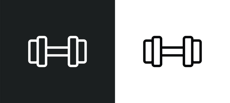 gym icon isolated in white and black colors. gym outline vector icon from health collection for web, mobile apps and ui.
