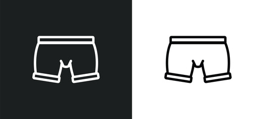 underwear icon isolated in white and black colors. underwear outline vector icon from hygiene collection for web, mobile apps and ui.