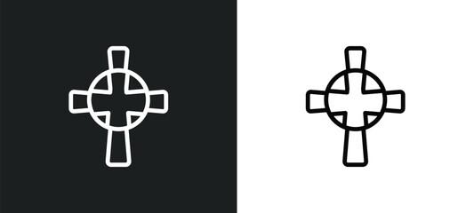 gtic icon isolated in white and black colors. gtic outline vector icon from india collection for web, mobile apps and ui.