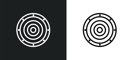 industrial tread icon isolated in white and black colors. industrial tread outline vector icon from industry collection for web, mobile apps and ui.