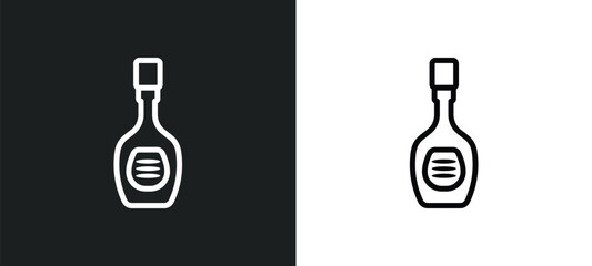 ketchup icon isolated in white and black colors. ketchup outline vector icon from kitchen collection for web, mobile apps and ui.