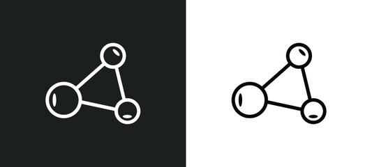 share icon isolated in white and black colors. share outline vector icon from logo collection for web, mobile apps and ui.