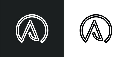 atheism icon isolated in white and black colors. atheism outline vector icon from religion collection for web, mobile apps and ui.