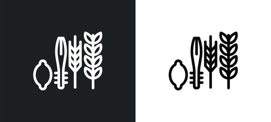 four species icon isolated in white and black colors. four species outline vector icon from religion collection for web, mobile apps and ui.