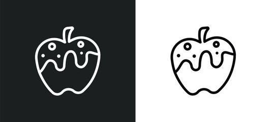 Obraz premium and honey icon isolated in white and black colors. and honey outline vector icon from religion collection for web, mobile apps ui.