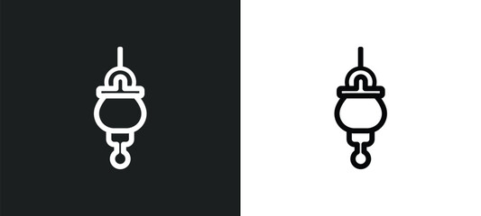 jewish incense icon isolated in white and black colors. jewish incense outline vector icon from religion collection for web, mobile apps and ui.