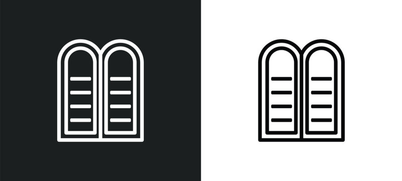 halakha icon isolated in white and black colors. halakha outline vector icon from religion collection for web, mobile apps and ui.