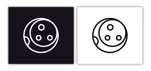 astrology icon isolated in white and black colors. astrology outline vector icon from astronomy collection for web, mobile apps and ui.