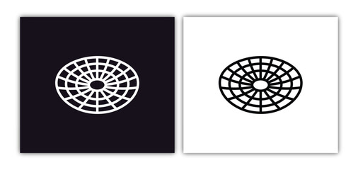 relativity icon isolated in white and black colors. relativity outline vector icon from astronomy collection for web, mobile apps and ui. © Premium Art