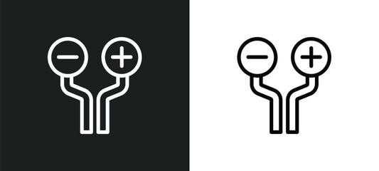 wires icon isolated in white and black colors. wires outline vector icon from electrian connections collection for web, mobile apps and ui.