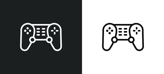 game console icon isolated in white and black colors. game console outline vector icon from electronic devices collection for web, mobile apps and ui.