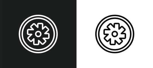turbine icon isolated in white and black colors. turbine outline vector icon from electronic devices collection for web, mobile apps and ui.