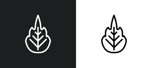 Fototapeta na wymiar magnolia leaf icon isolated in white and black colors. magnolia leaf outline vector icon from nature collection for web, mobile apps and ui.