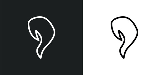 Obraz premium hair style icon isolated in white and black colors. hair style outline vector icon from nature collection for web, mobile apps and ui.