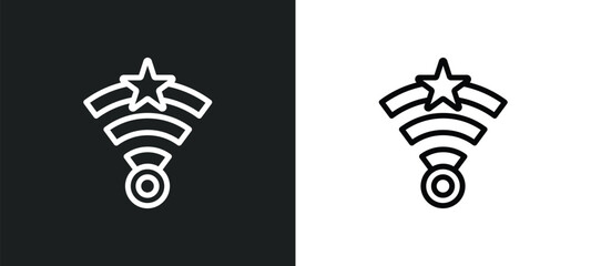 null icon isolated in white and black colors. null outline vector icon from collection for web, mobile apps and ui.