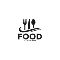 Food logo vector, creative food logo design template
