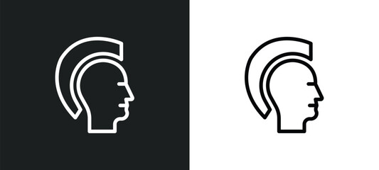 punk icon isolated in white and black colors. punk outline vector icon from user collection for web, mobile apps and ui.