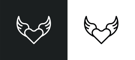 romantic icon isolated in white and black colors. romantic outline vector icon from valentines day collection for web, mobile apps and ui.