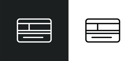 tab icon isolated in white and black colors. tab outline vector icon from web collection for web, mobile apps and ui.