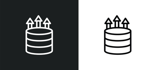 improve icon isolated in white and black colors. improve outline vector icon from web hosting collection for web, mobile apps and ui.